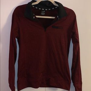 Maroon Victoria’s Secret Pink quarter zip sweater